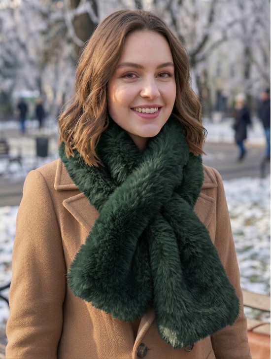 Faux Fur Plush Premium Scarf Faux Fur Plush Premium Scarf